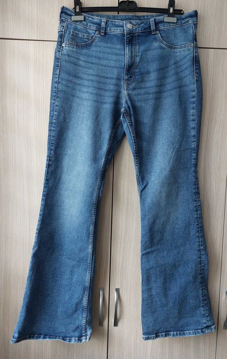 Дамски дънки H&M Flared High Jeans Размер ХЛ