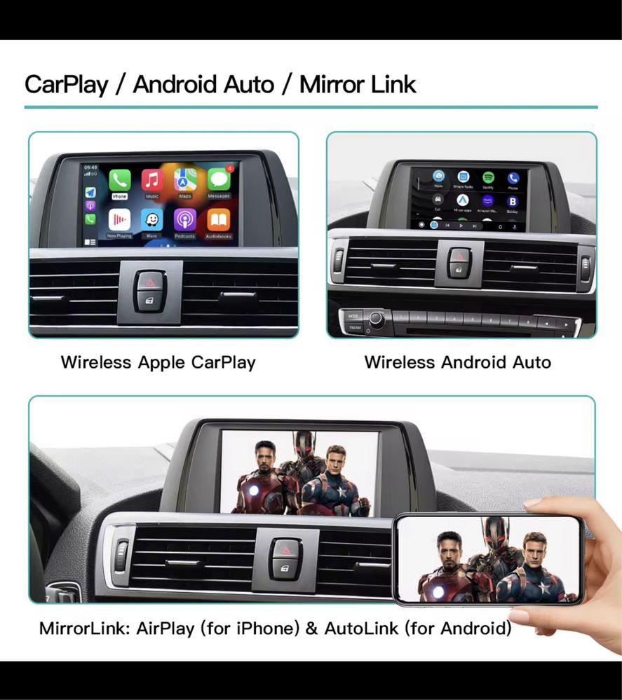 Carplay Android Auto CiC BMW