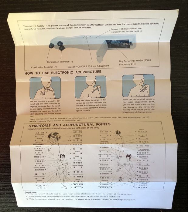 Aparat retro reflexoterapie electronic