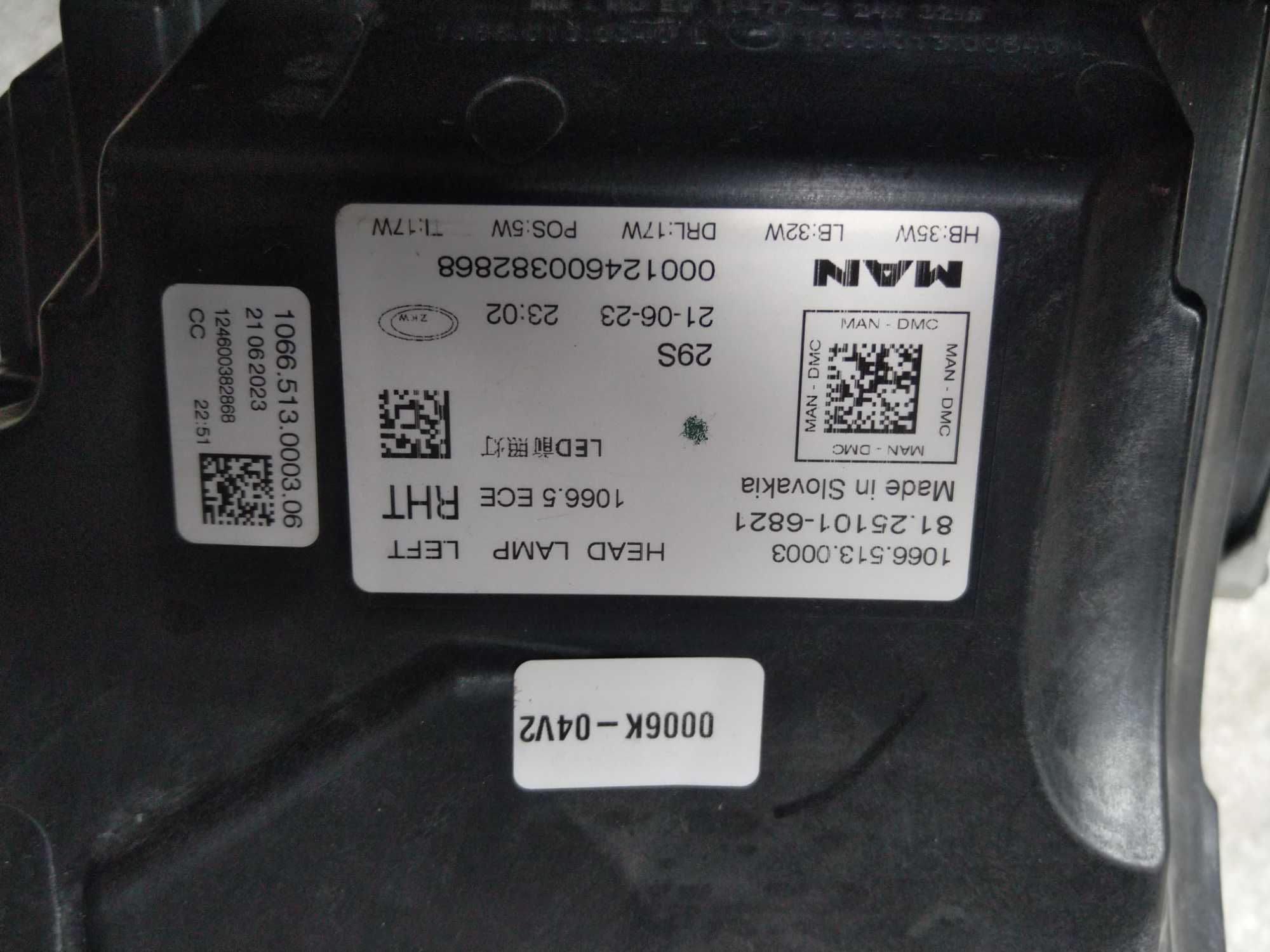 Фар ляв за Man TGX TGE TG3 LED