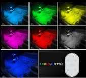 Lampa LED Touch Senzor 7 Culori pentru interiorul masinii, set 2 buc