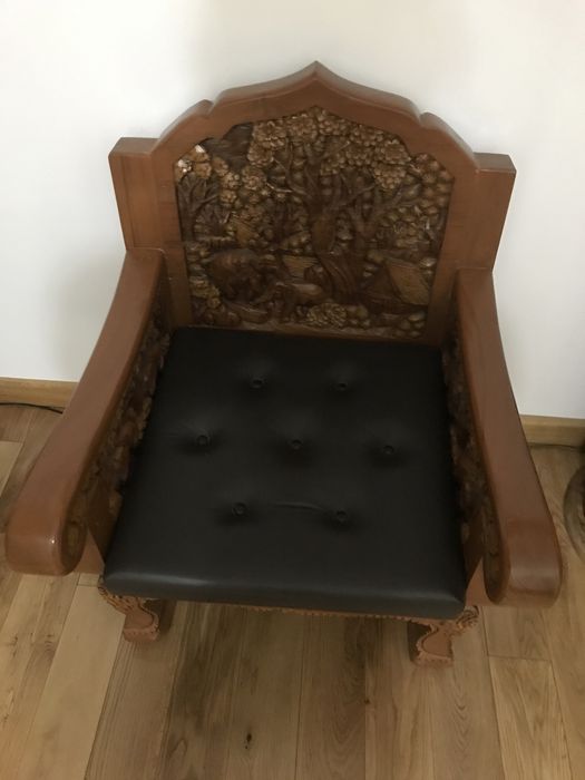 Set living lemn masiv