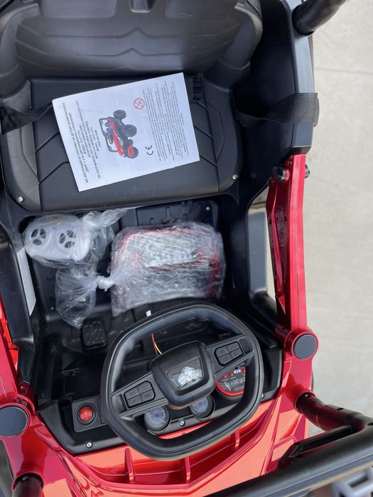 Masinuta electrica  copii Moni Fast UTV Painting Red,motoare 2x35W 12V