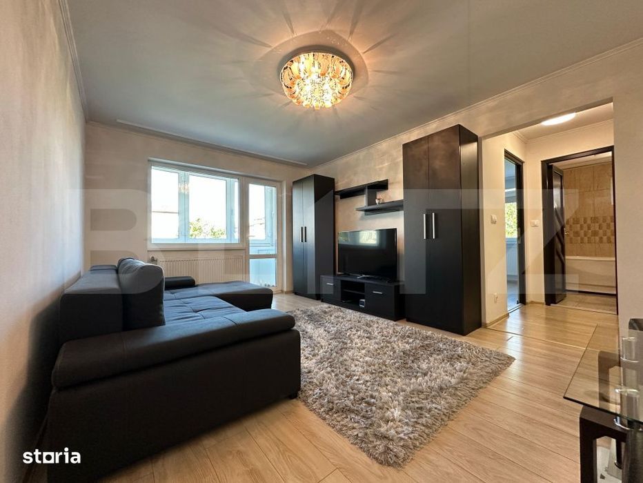 Apartament de vanzare cu 2 camere semidecomandat, etaj intermediar –