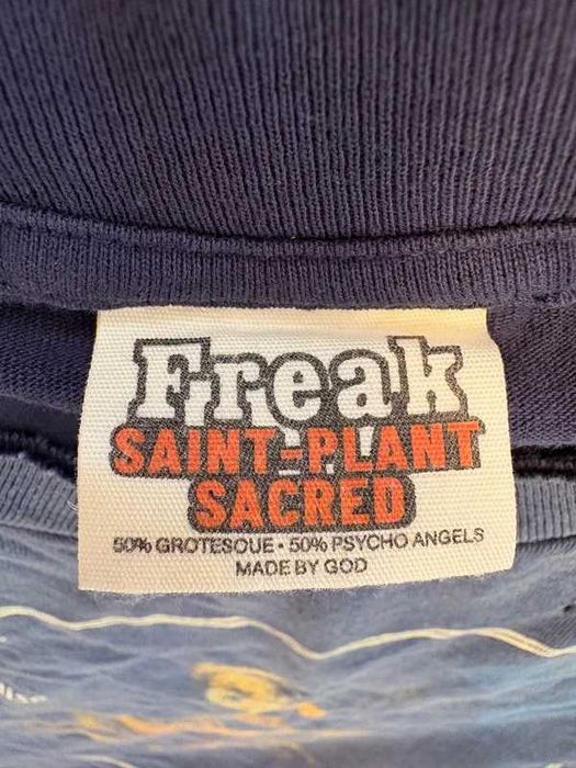 Saint Michael Cactus Plant Flea Market Star Tee Navy Blue