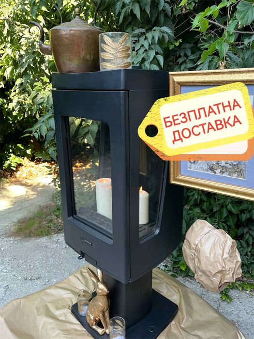 Нова чугунена печка на дърва 10кW