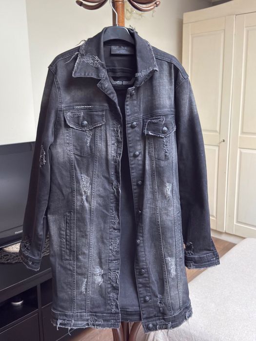 Дънково яке РР, черно-сиво, s размер