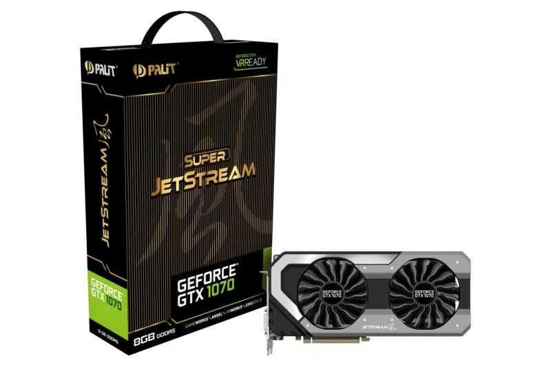 Видео карта Palit GeForce® GTX 1070 Super JetStream 8GB GDDR5