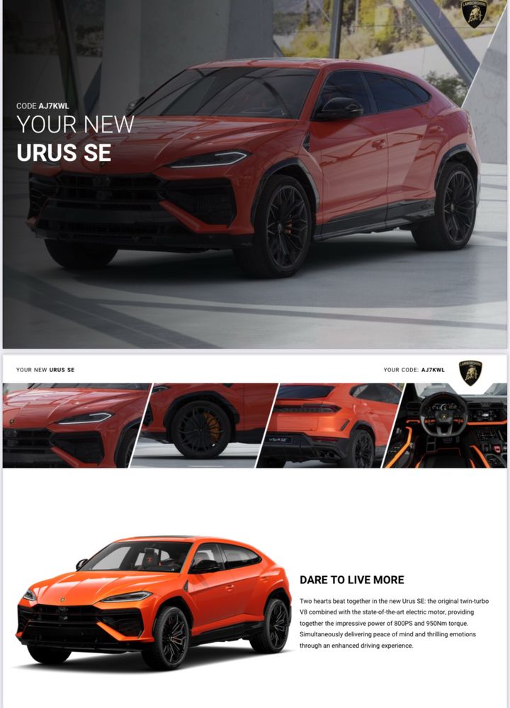 Lamborghini URUS SE fullopt