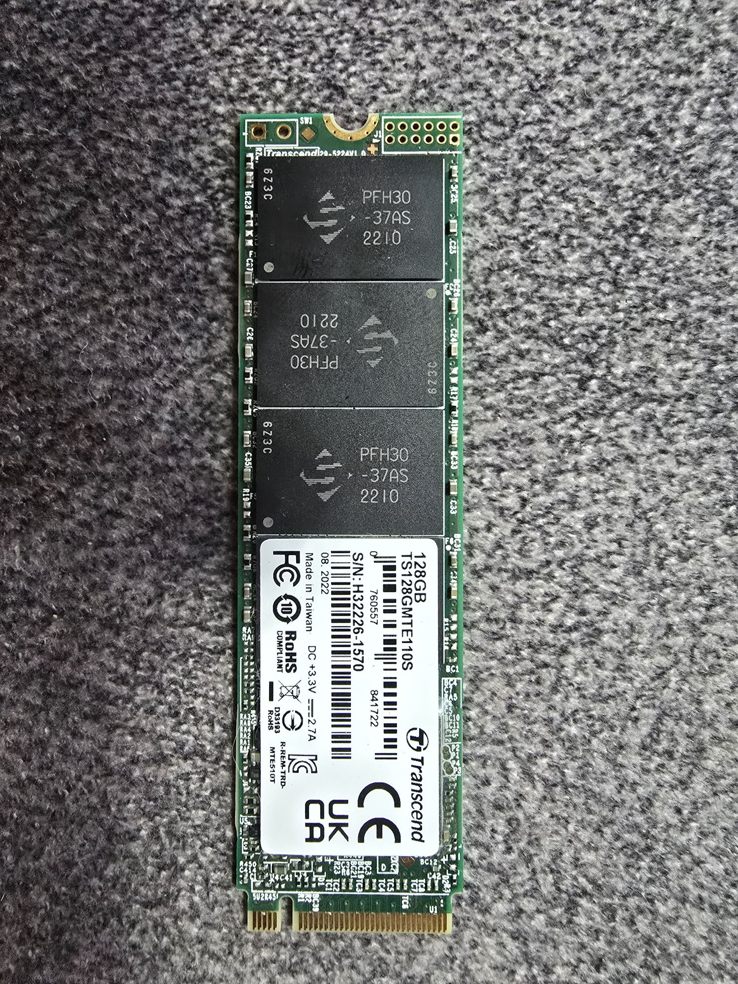 Жиский диск SSD 128 transcend m2