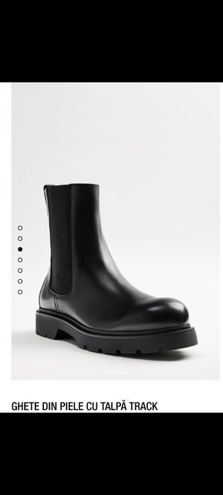 Cizme Biker din piele,model Rick Owens,marimea 40