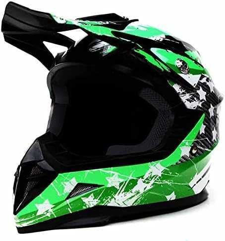 Casca moto YEMA YM-211 – marimea YM, open face, verde, sport