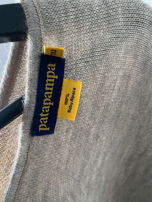 Poncho/ Capa din Peru 100% baby alpaca, cu 2 fețe