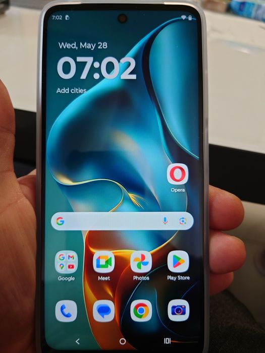 Моторола G нов с гаранция 19 месеца.неизползван с оригинален кейс