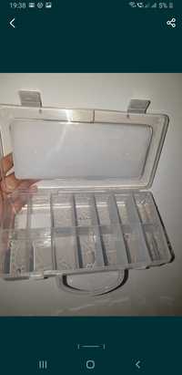 Cutii cutie accesorii unghii gel uv plastic rezistent capac ermetic