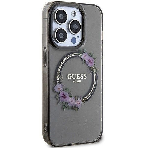 Оригинален калъф  guess guhmp15lhfwfck за iphone 15 pro magsafe черен