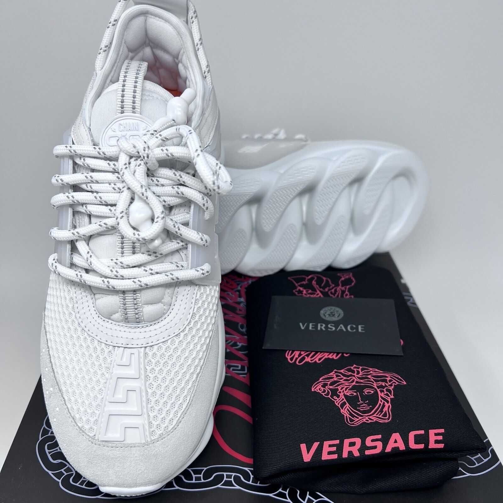 Adidasi Versace Chain Reaction White