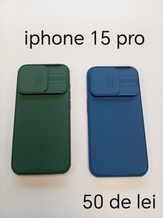 Huse, Folii, Cabluri iPhone 15 Pro - Montaj gratuit folie