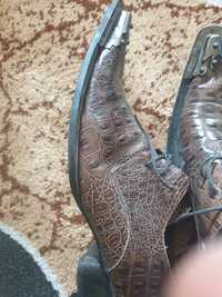 Pantofi de barbati de piele crocodil