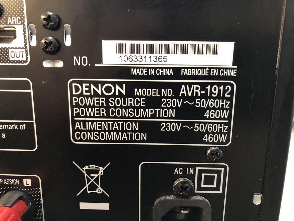 Denon AVR-1912 resiver