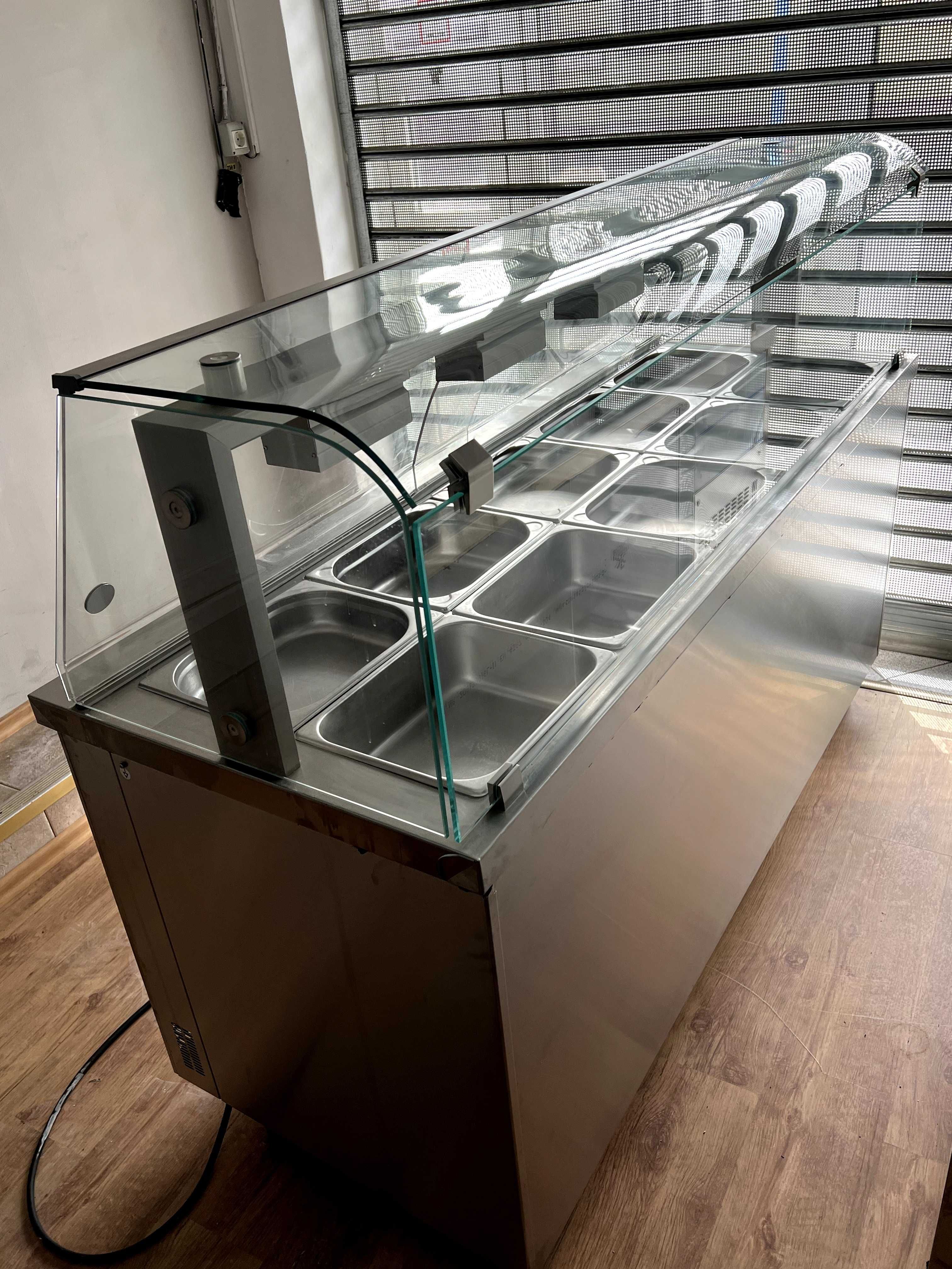 Vitrina calda Bain Marie INOMAK - 5 GN 1/1 MFV718 - Noua Nefolosita