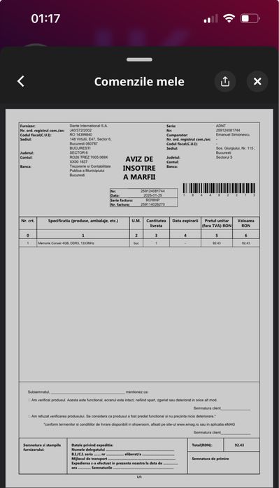 Memorie Ram 4GB DDR3 Corsair XMS 3 2025 Single Channel