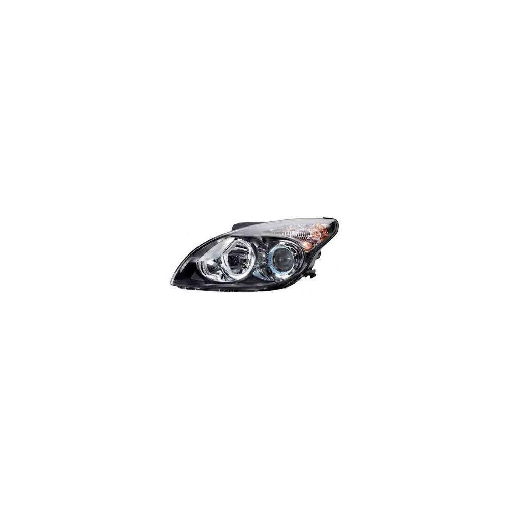 Far Hyundai I30 (FD) 03.2007-03.2012 TYC stanga/dreapta cu bec H1+H7, negru, reglaj electric fara motoras