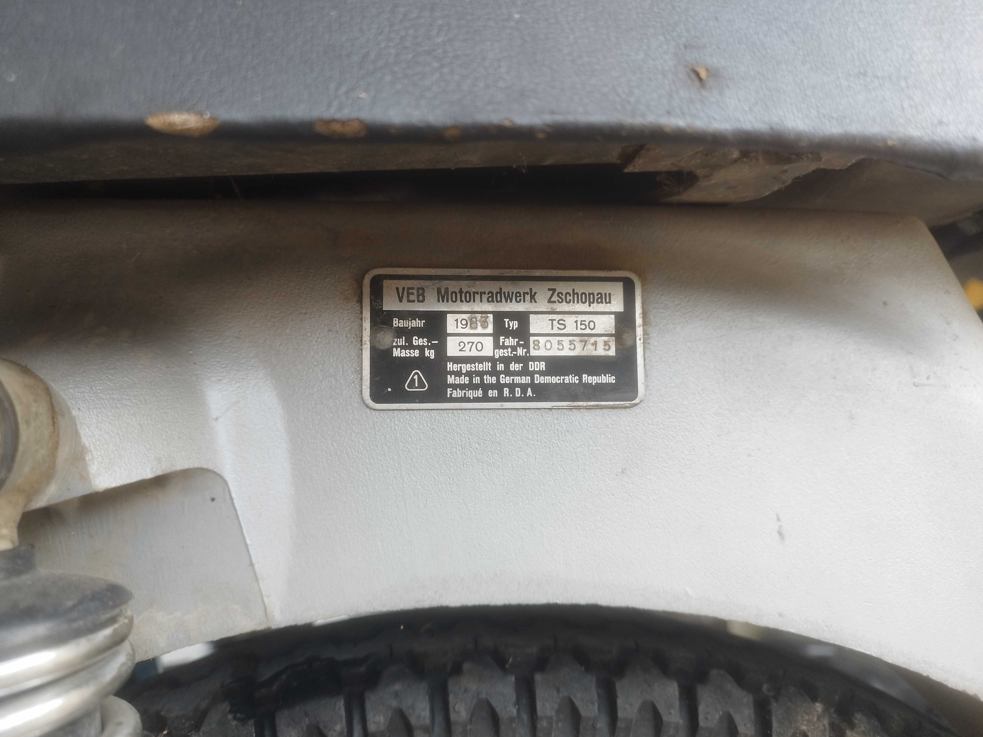 Mz TS 150,МЗ се от 1983година
