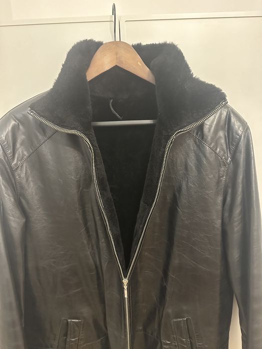 Куртка зимняя мужская. Кожа. Мех. Турция