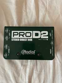 DI Box Stereo Radial Pro D2 Clape/orga