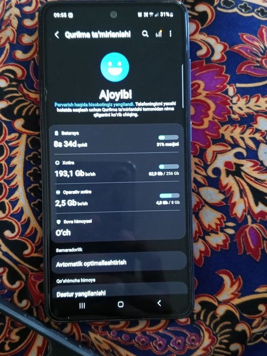 Samsung A 52 ideal