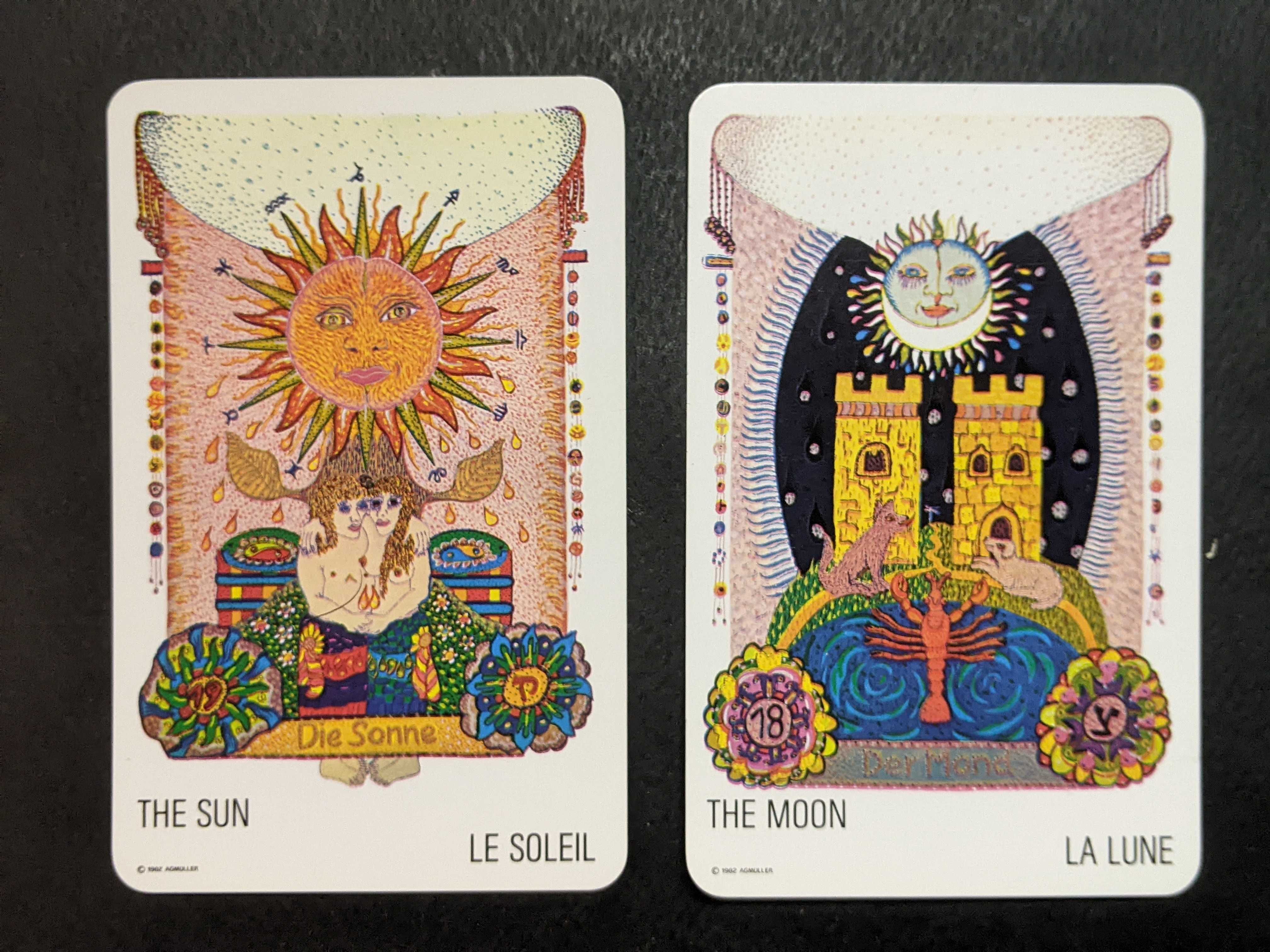 set 78 CARTI TAROT joc "ZIGEUNER TAROT" (Tarot tiganesc) pt Ghicit