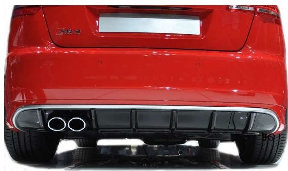 Difuzor bara spate Audi A3 8P Coupe Sportback Facelift Rs3 S3 S-line