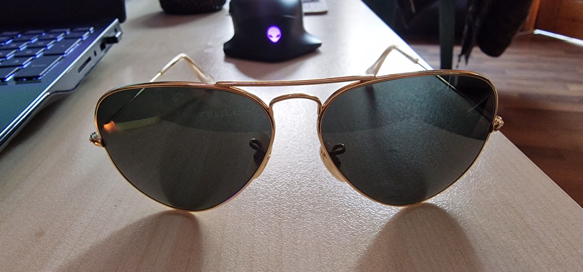 RayBan RB3025K 160/N5 58-14 SOLID GOLD 18K