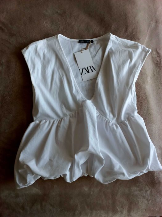 Бяла Тениска ZARA