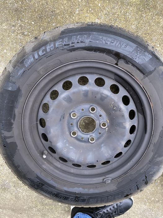 Jante 15 5x112 + anvelop iarna 195/65/15 volkswagen