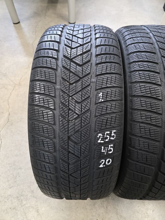 255/45/20 105V 4бр.PIRELLI SCORPION WINTER,BMW-Неразличими от НОВИ