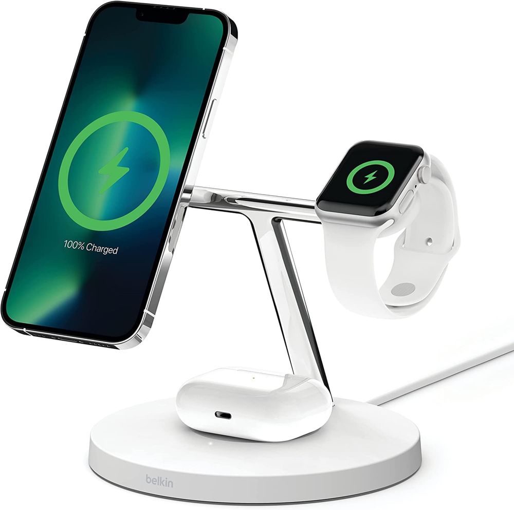 Беспроводное зарядное устройство Belkin MagSafe Wireless Charger 3в1