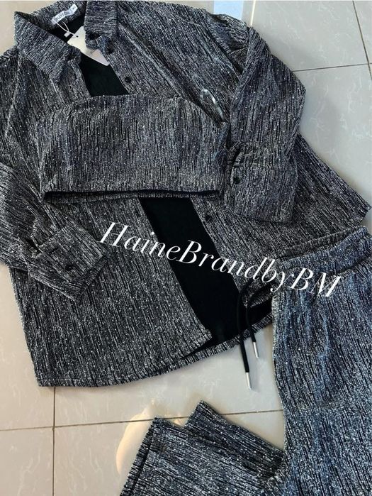 Compleu 3 piese cu sclipici