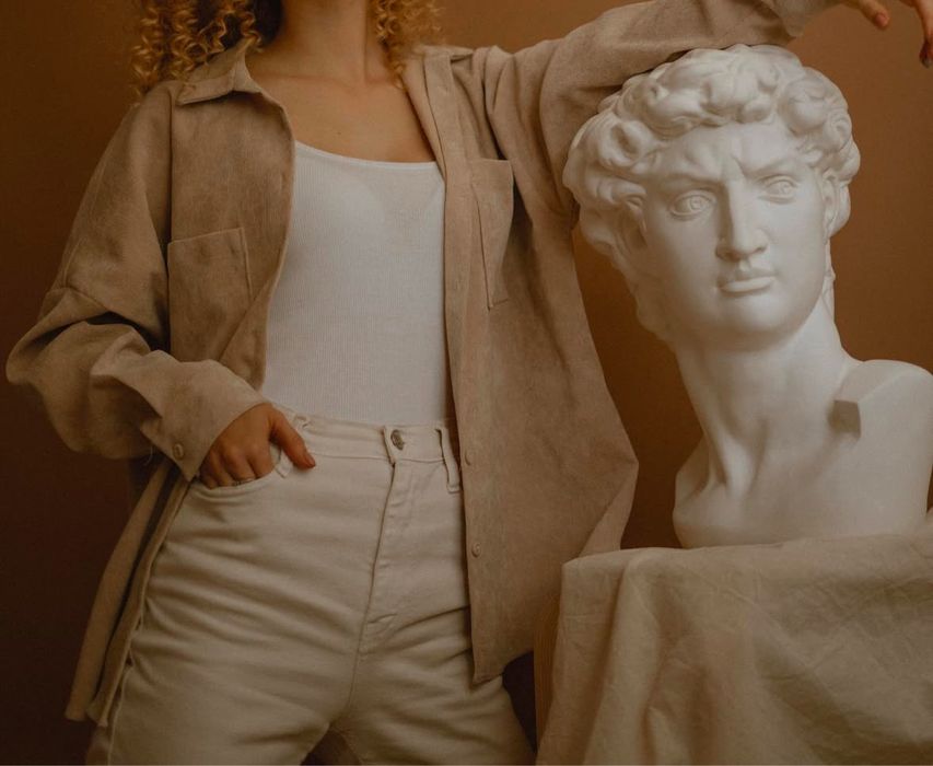 Давид голова давида из гипса