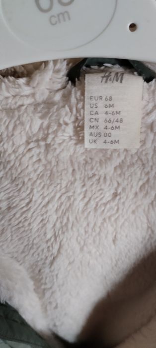Combinezon călduros, îmblănit, H&M, mărimea  68/4-6 L