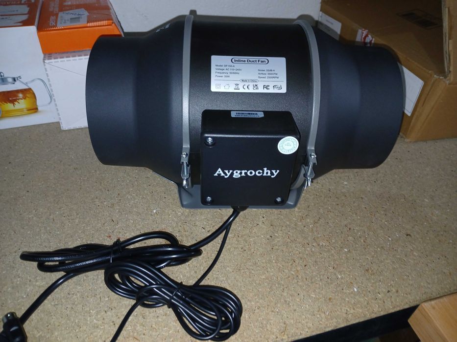 Ventilator Aygrochy 150 mm, 2500RPM, 50W, DF 150-A, fara controller