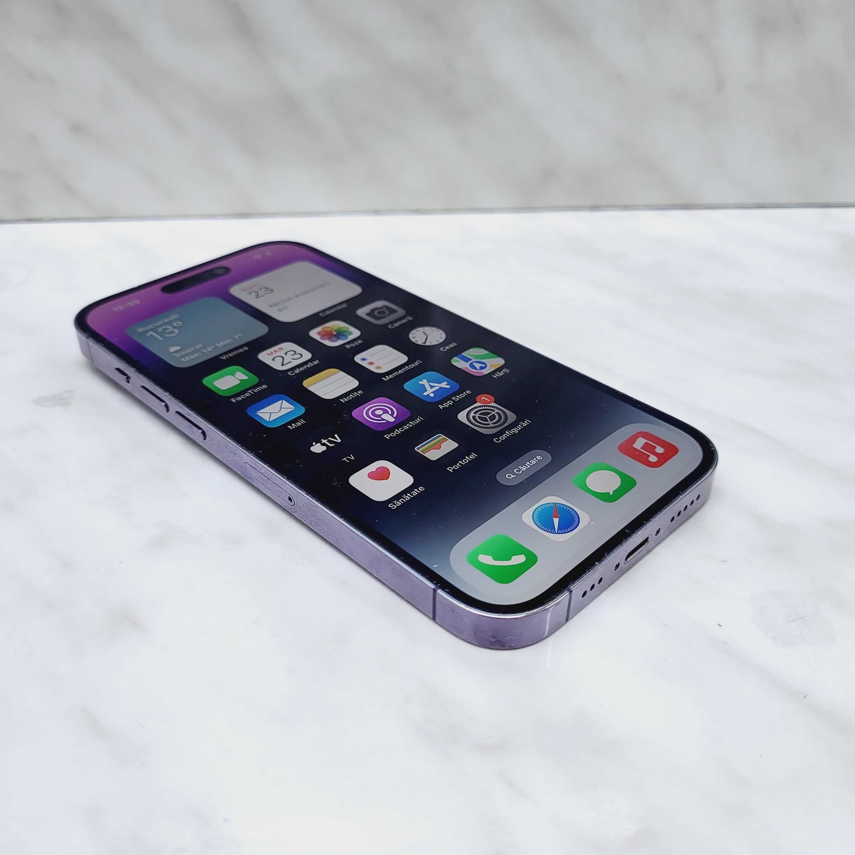 IPhone 14 PRO 256gb Purple Baterie 90%, ZEUS Amanet Militari 26021