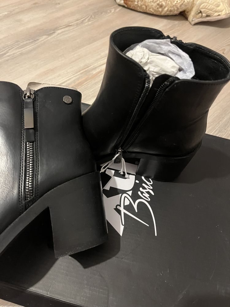 Xti - Ghete dama, Piele ecologica, 37 EU, Negru