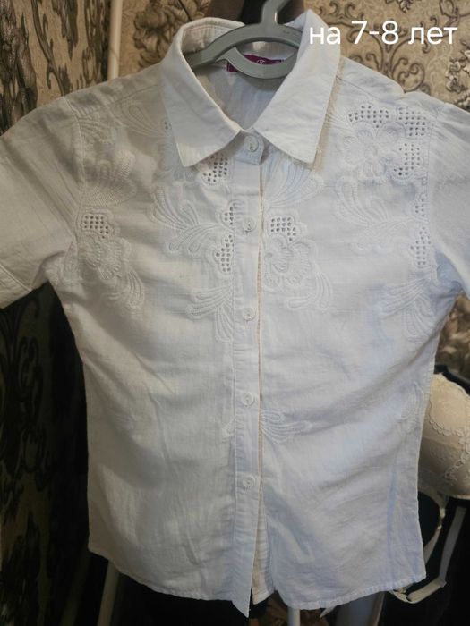 Рубашки на девочку 7,8,9,10,11,12 лет