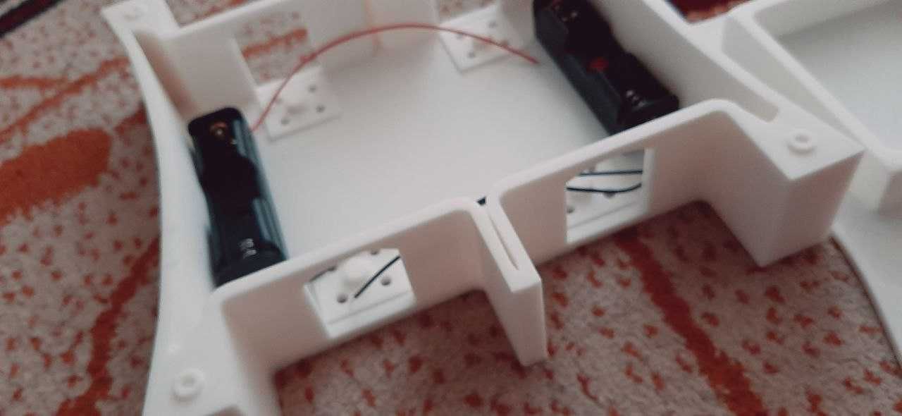 3D Printerdan chiqarilgan Robofudbol shassisi