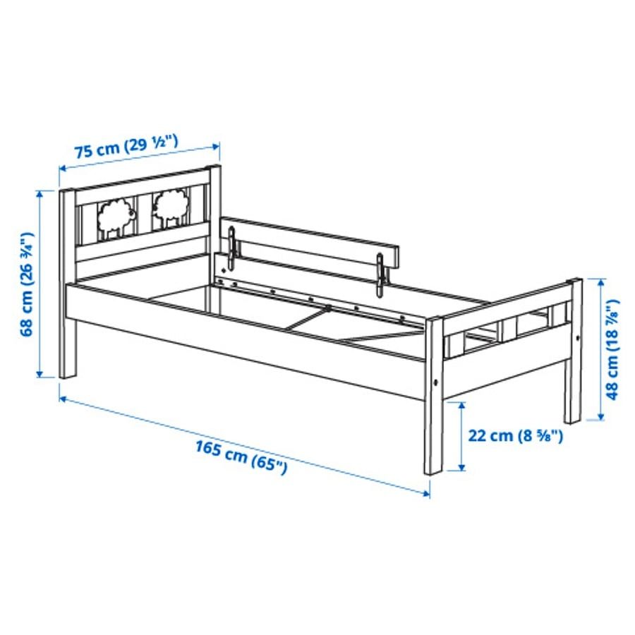 Pat IKEA pentru copii Lungime 165cm lățime 75 cm