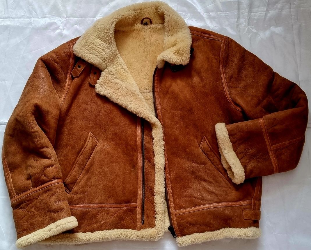 Geaca piele shearling,B3,cojoc,XXXL