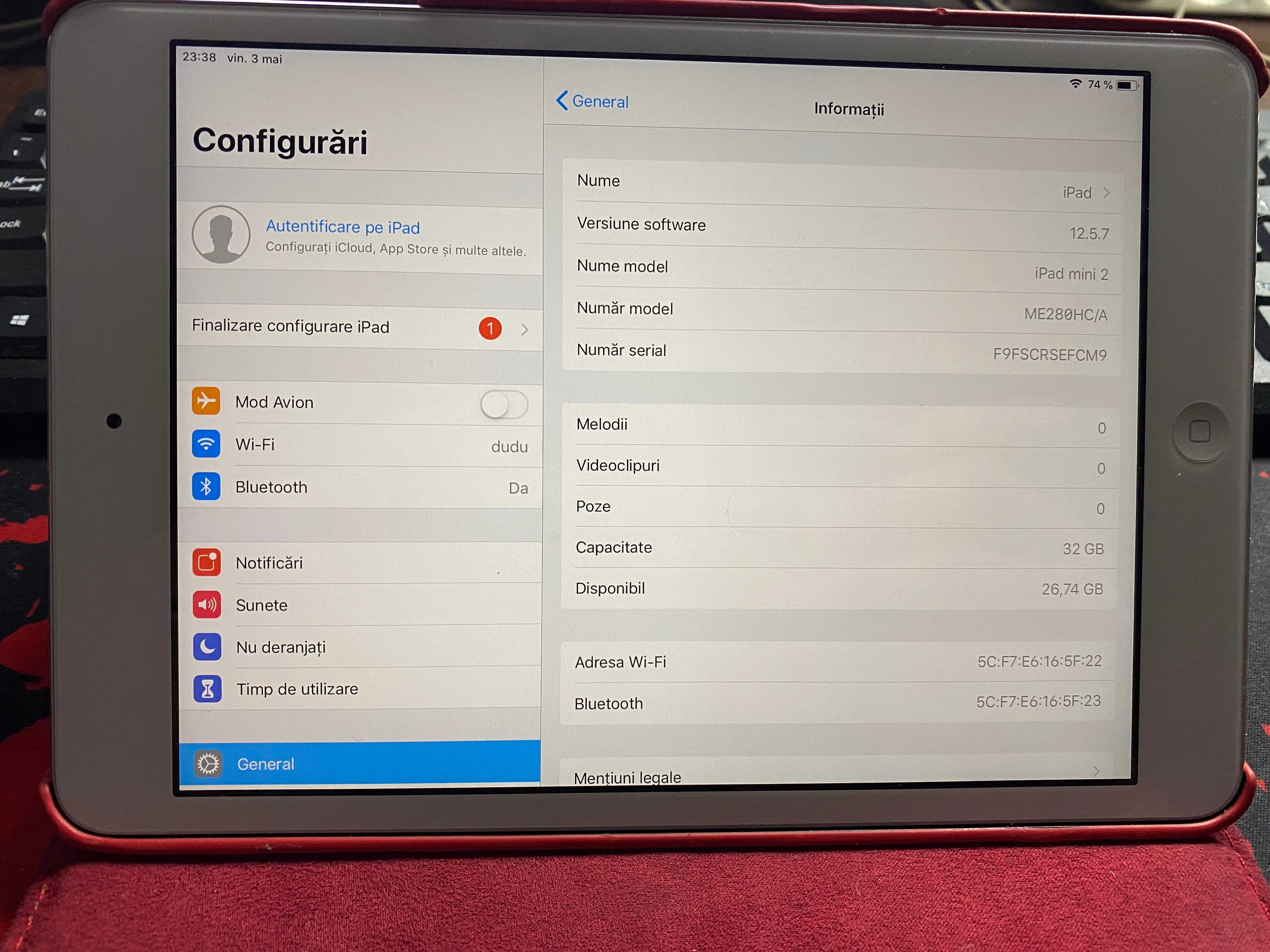 Ipad mini 2 32gb impecabila 10/10