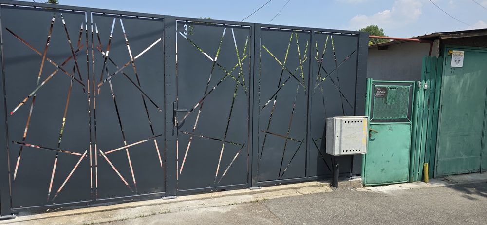 Porți și garduri din tablă decupată CNC tabla traforată